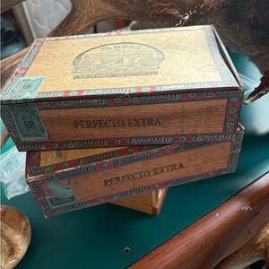 Vintage Wooden Cigar Box Qty 1